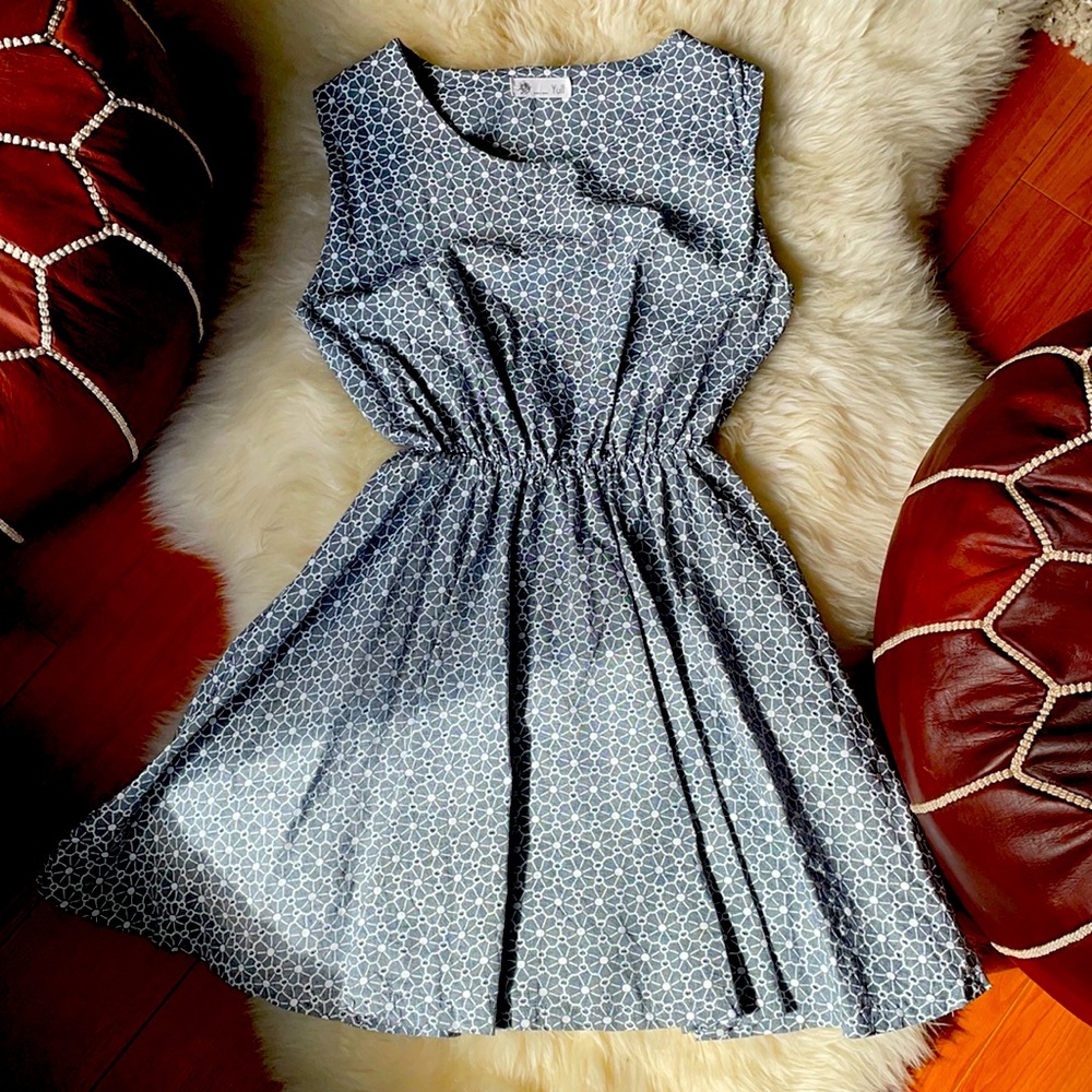 Eyelet fully lined sun dress